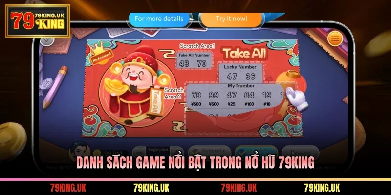 Danh sách game nổi bật trong nổ hũ 79KING