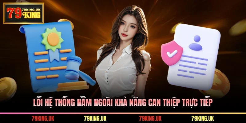 Lỗi hệ thống nằm ngoài khả năng can thiệp trực tiếp